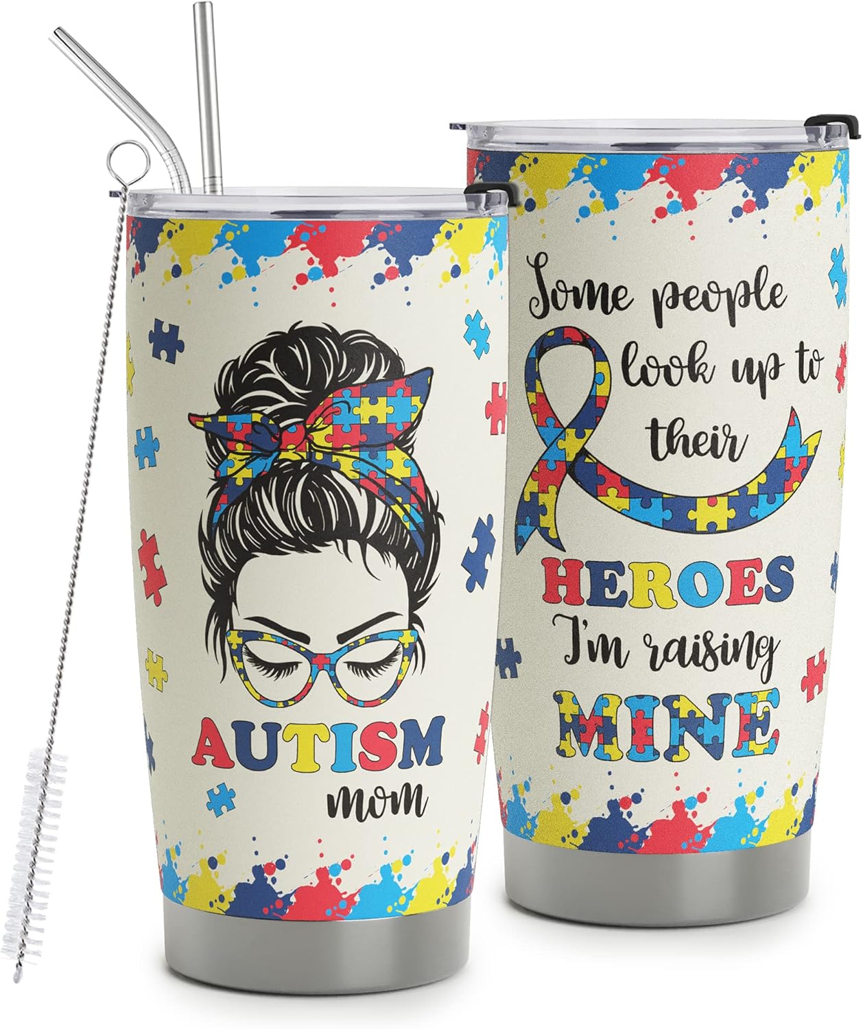 Autism Skates Atlanta Portable Tumbler for Mom